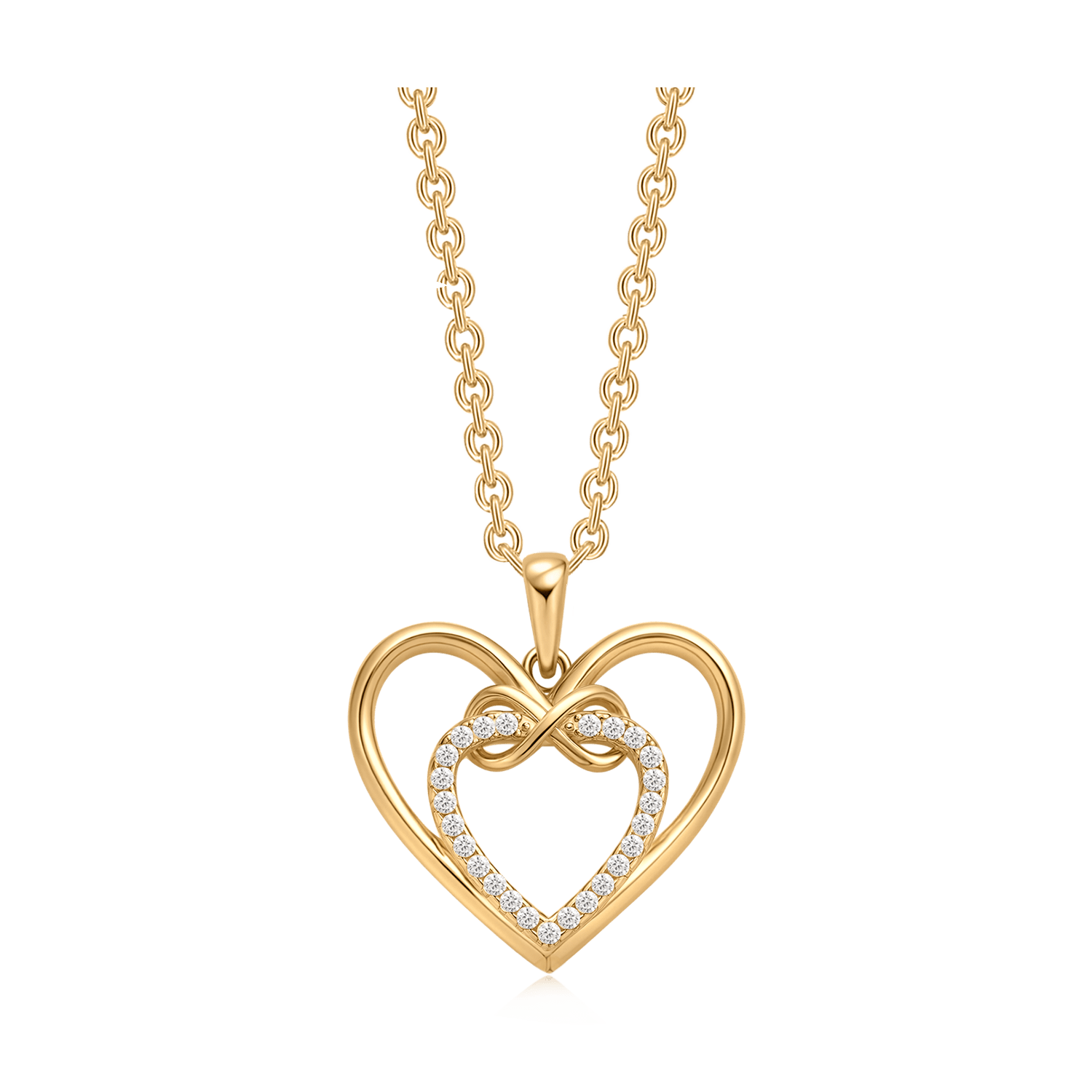 Sølvforgyldt halskæde F16249815 - Urma.dk