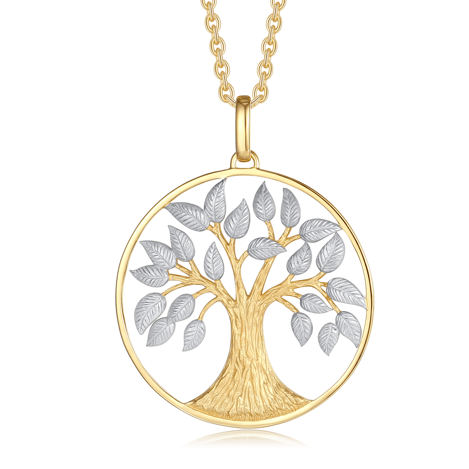 Sølvforgyldt halskæde F16255011 - Urma.dk