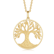 Sølvforgyldt halskæde F16255012 - Urma.dk