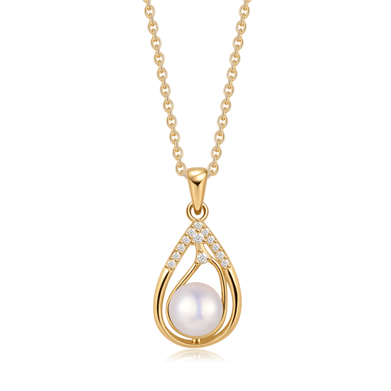 Sølvforgyldt halskæde F16262004 - Urma.dk