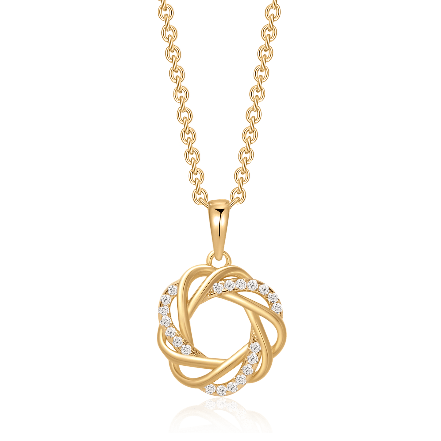 Sølvforgyldt halskæde F16262007 - Urma.dk