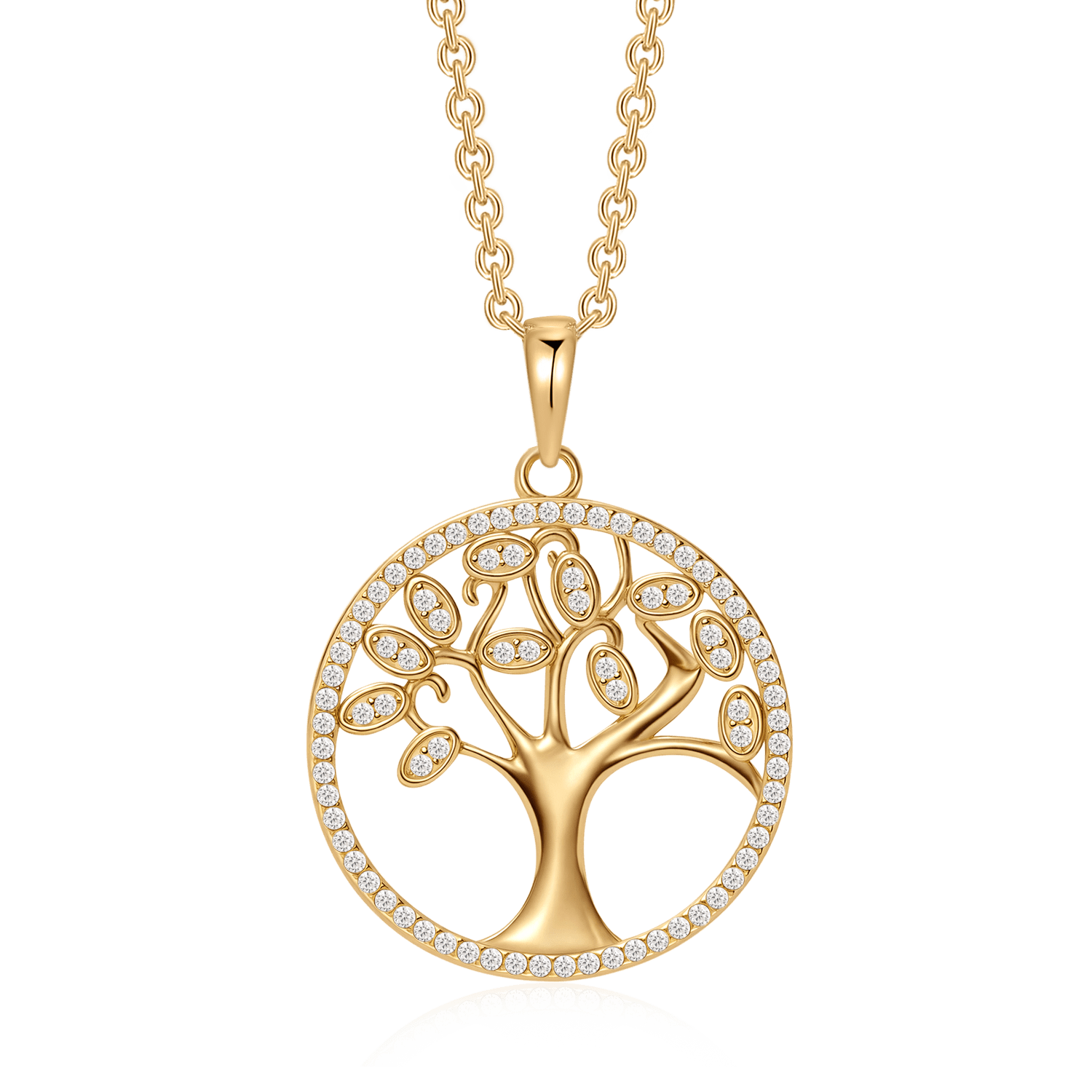 Sølvforgyldt halskæde F16262503 - Urma.dk