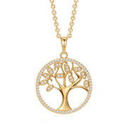 Sølvforgyldt halskæde F16262503 - Urma.dk