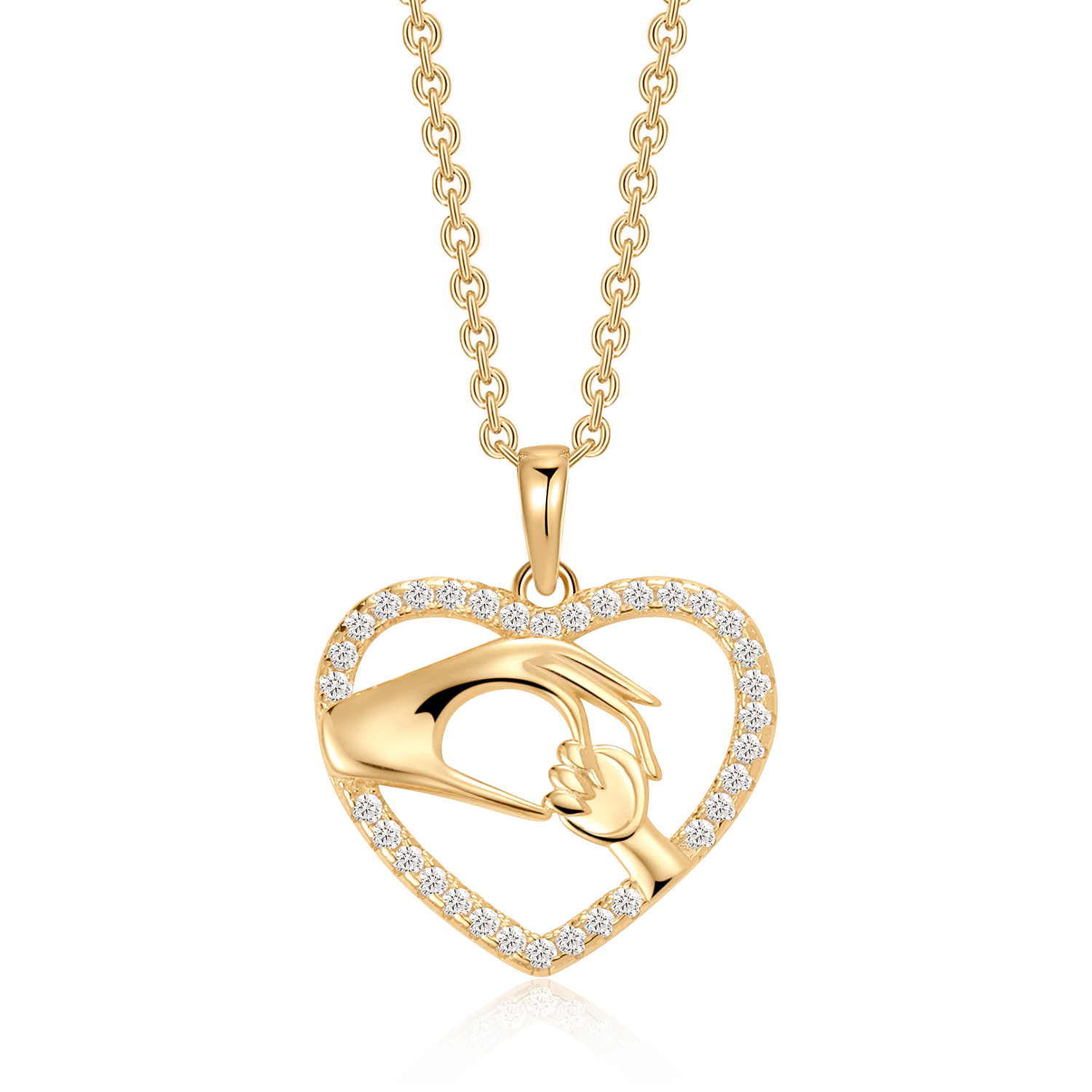 Sølvforgyldt halskæde F16262504 - Urma.dk