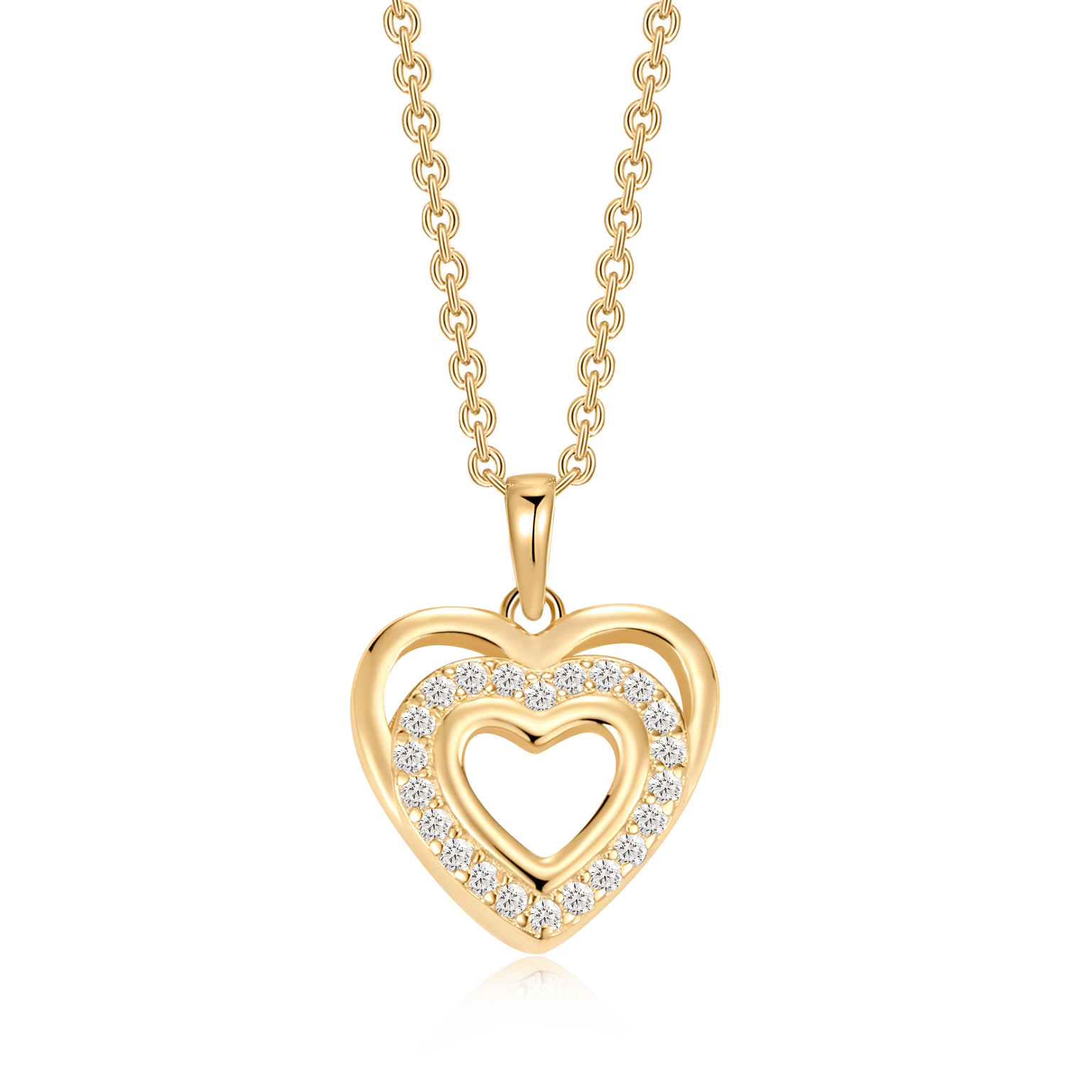 Sølvforgyldt halskæde F16262505 - Urma.dk