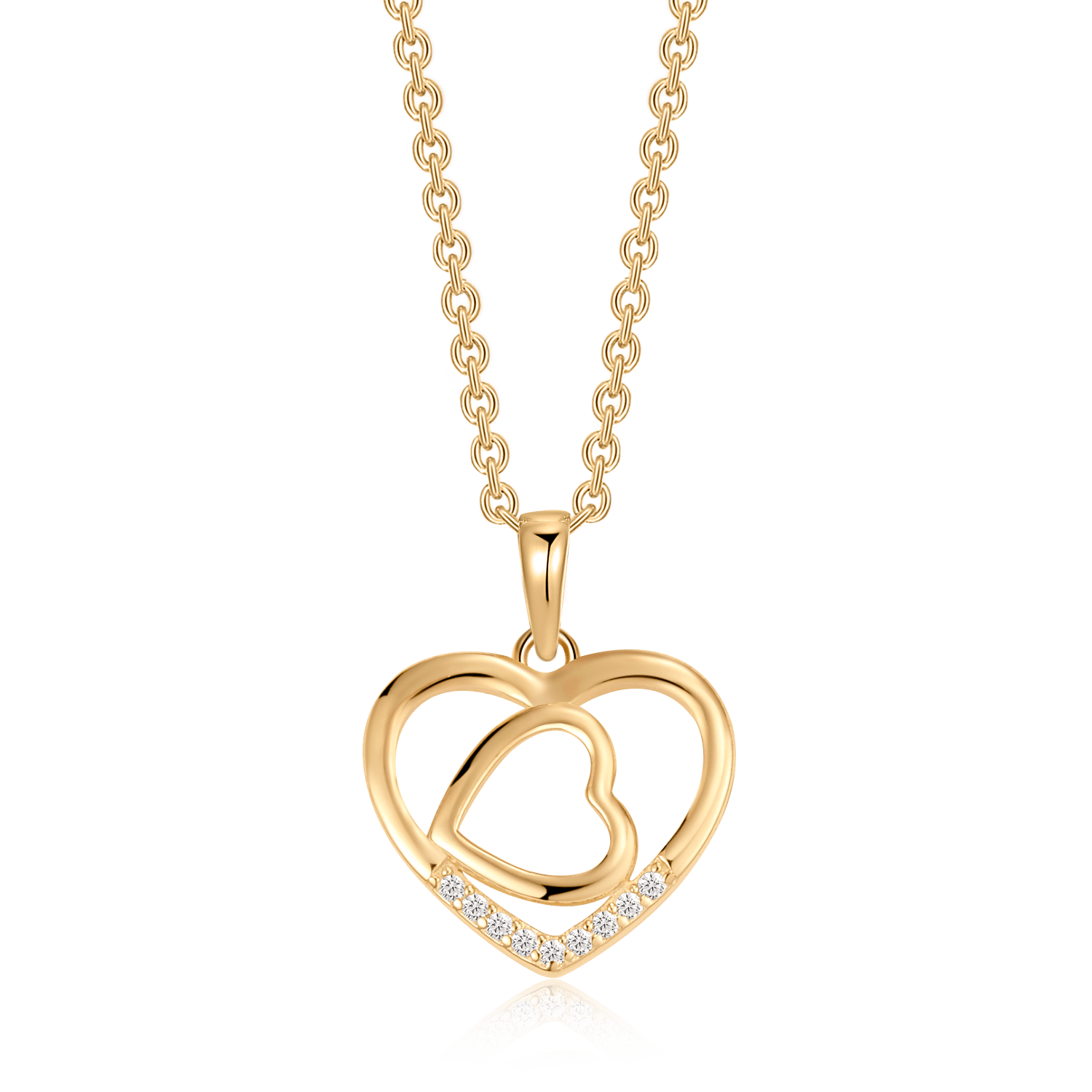 Sølvforgyldt halskæde F16262511 - Urma.dk