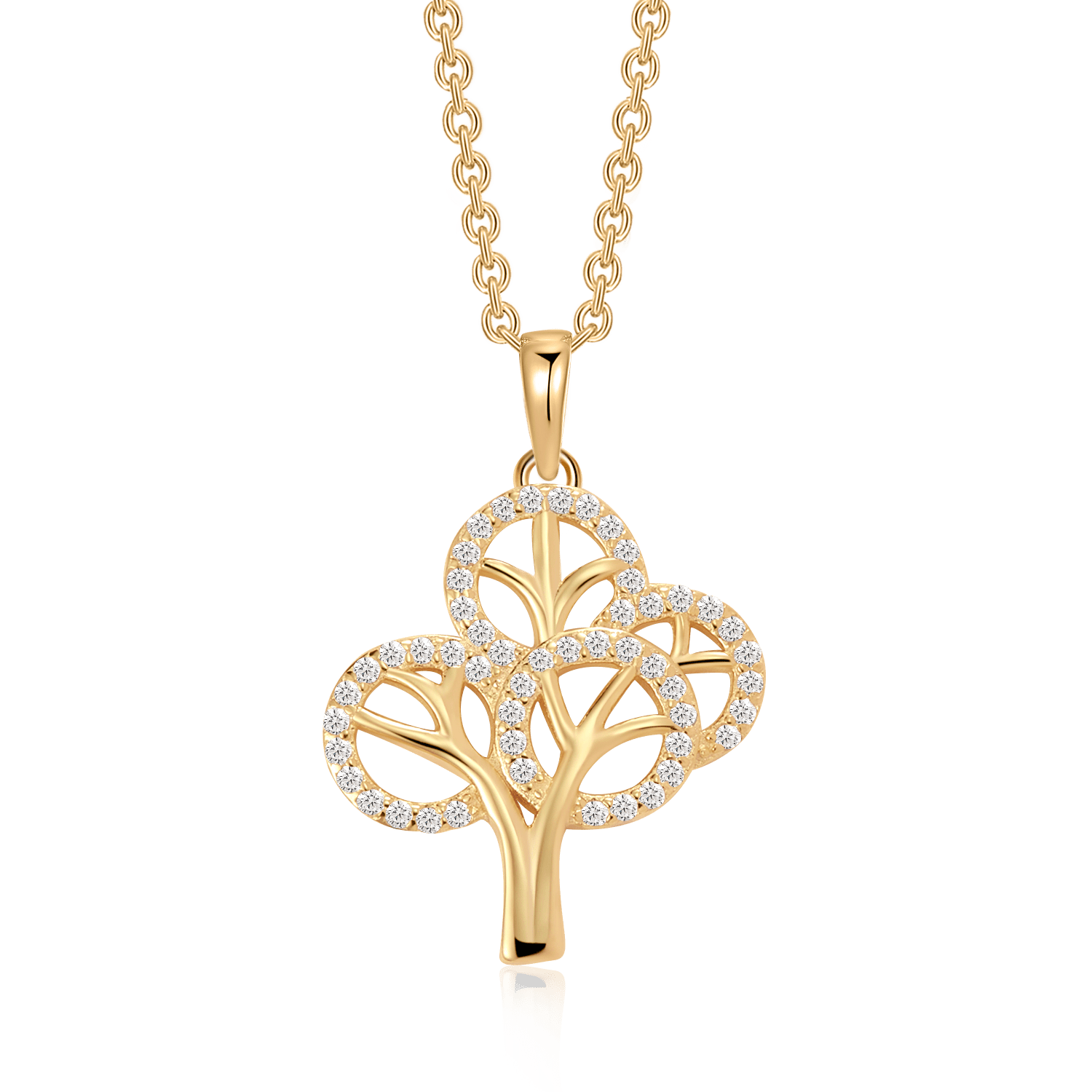 Sølvforgyldt halskæde F16262517 - Urma.dk