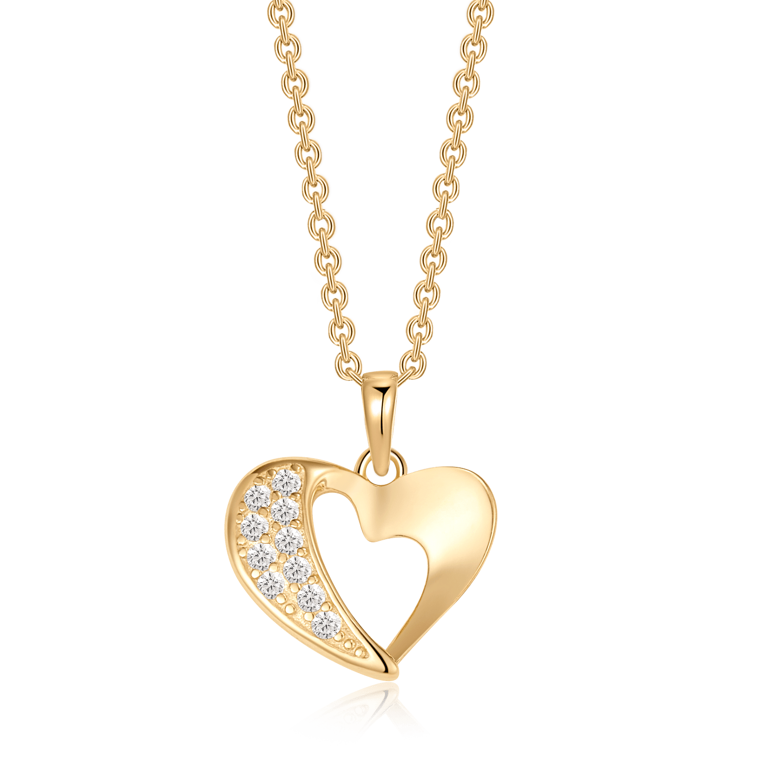 Sølvforgyldt halskæde F16262518 - Urma.dk