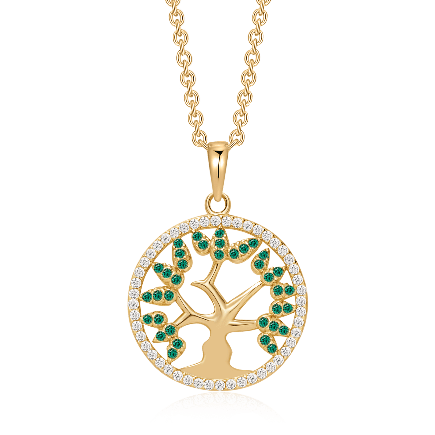 Sølvforgyldt halskæde F16262519 - Urma.dk