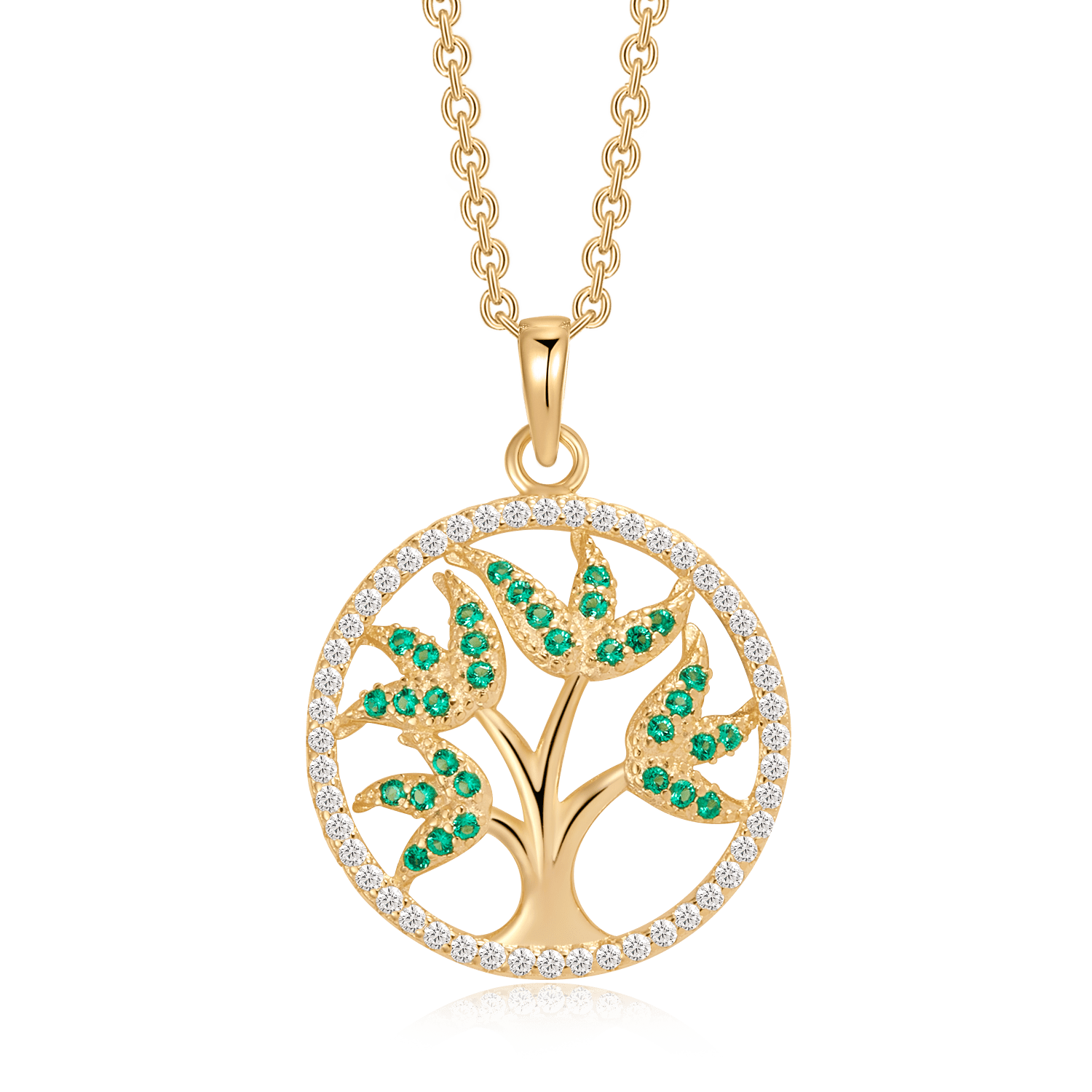 Sølvforgyldt halskæde F16262520 - Urma.dk