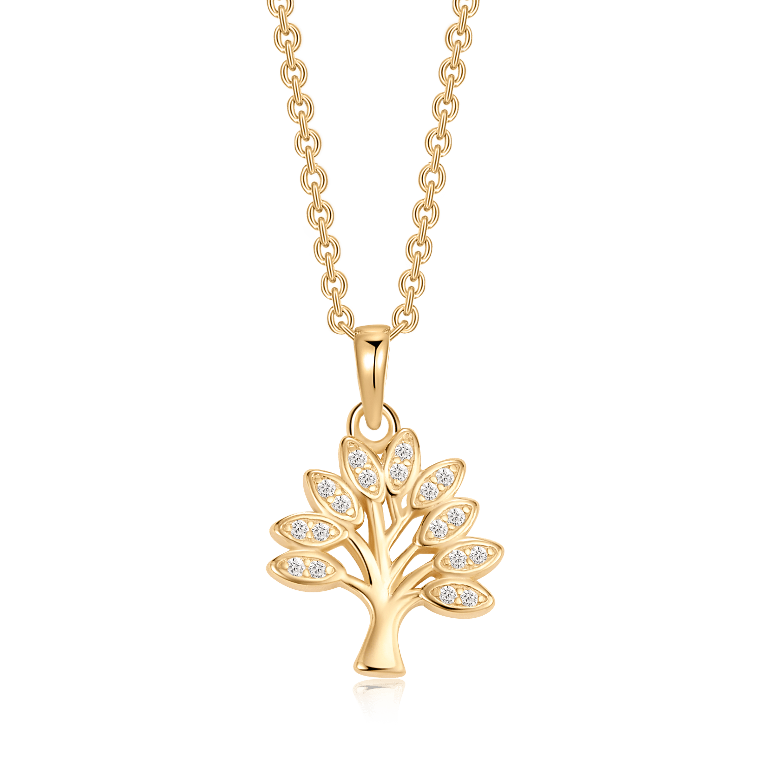 Sølvforgyldt halskæde F16262522 - Urma.dk