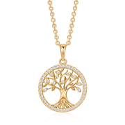 Sølvforgyldt halskæde F16262525 - Urma.dk