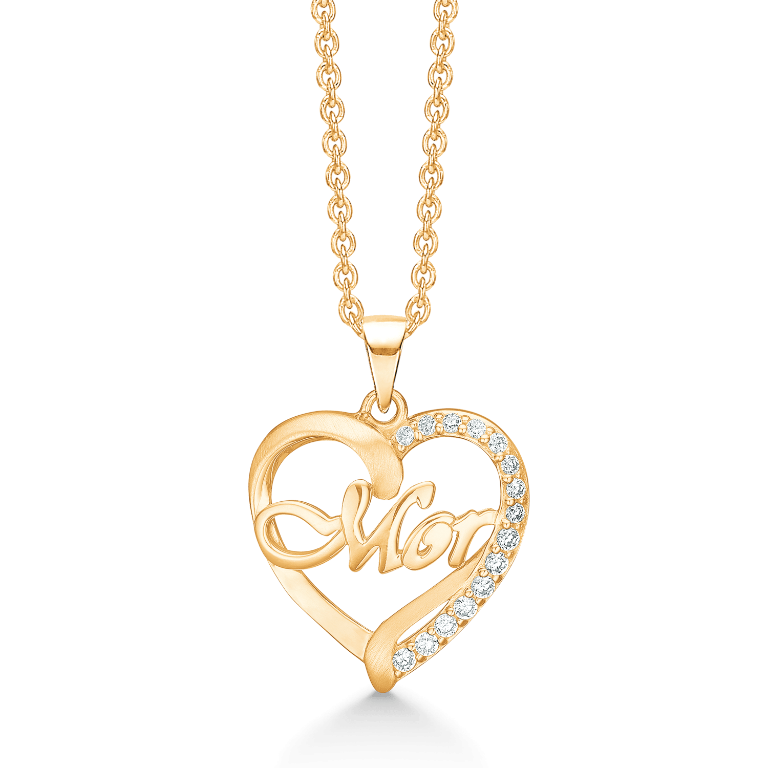 Sølvforgyldt halskæde F16323995 - Urma.dk