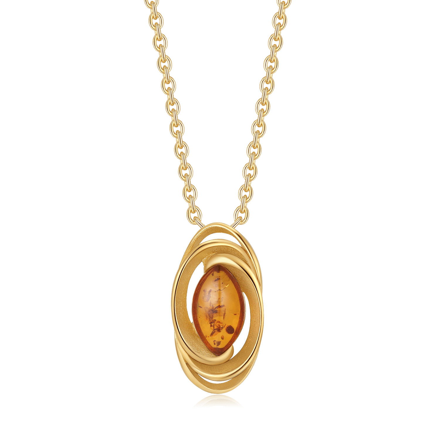 Sølvforgyldt halskæde F26165159 - Urma.dk