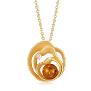 Sølvforgyldt halskæde F26165160 - Urma.dk