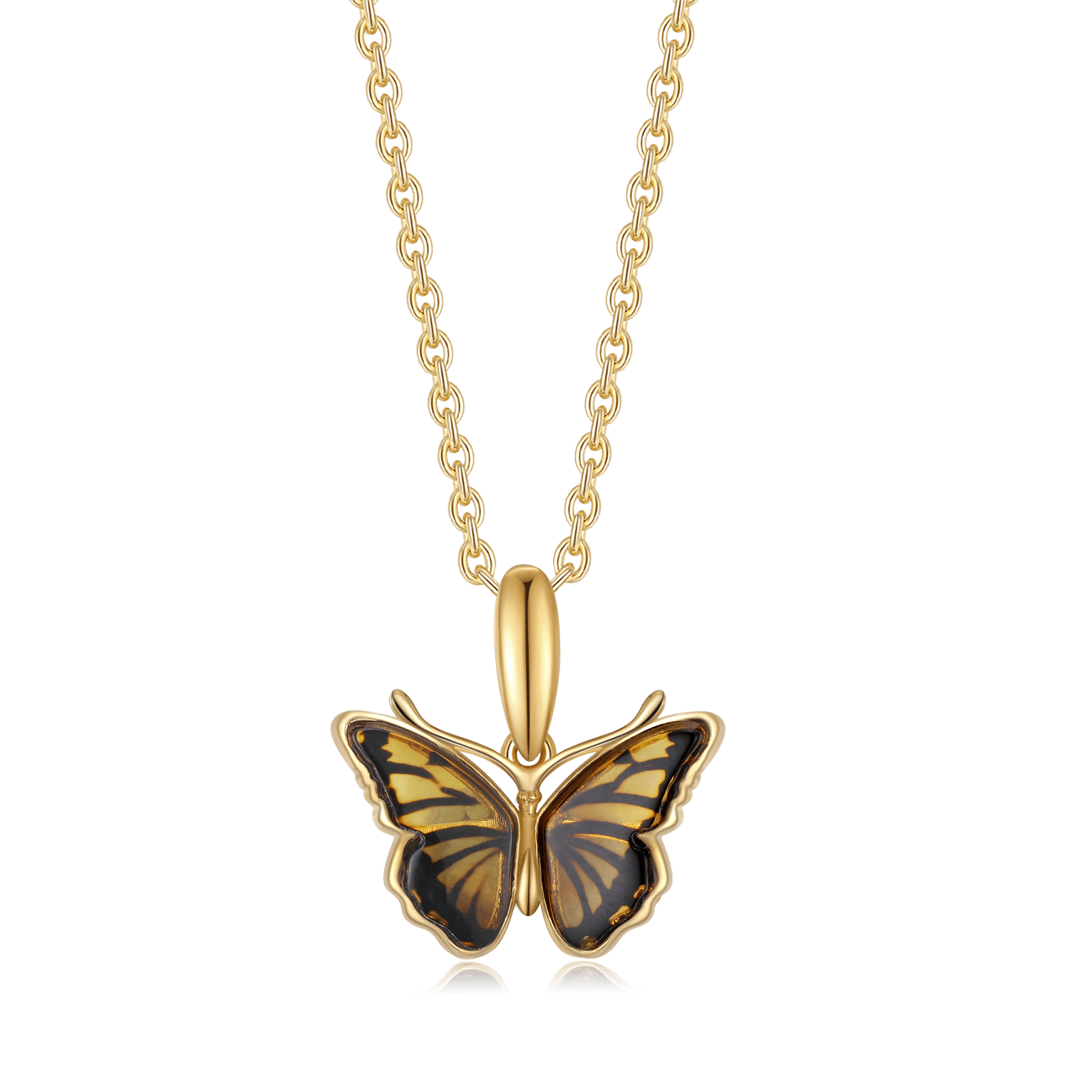 Sølvforgyldt halskæde F26165168 - Urma.dk