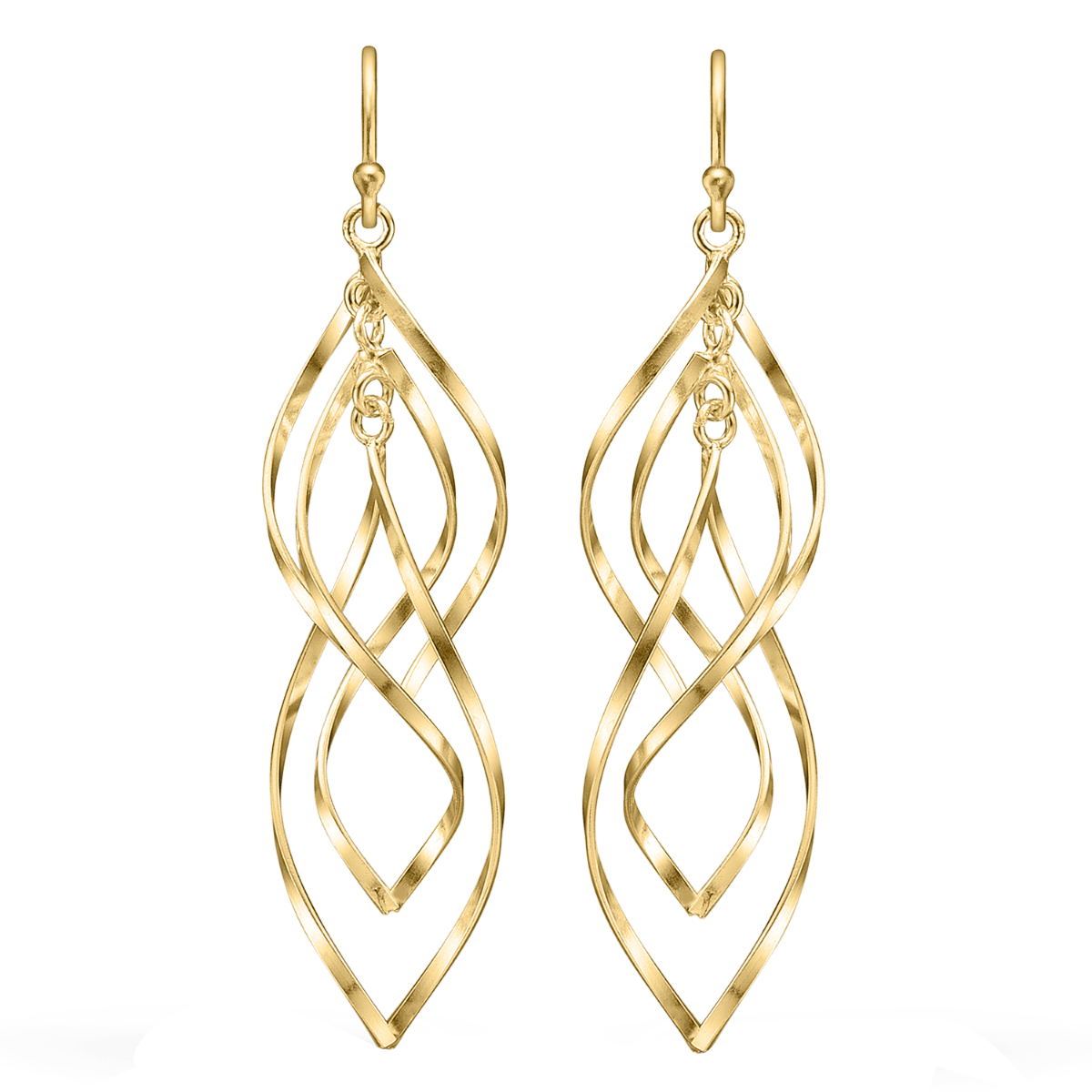 Sølvforgyldt ørehænger F13148950 - Urma.dk