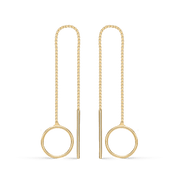 Sølvforgyldt ørehænger F13190978 - Urma.dk