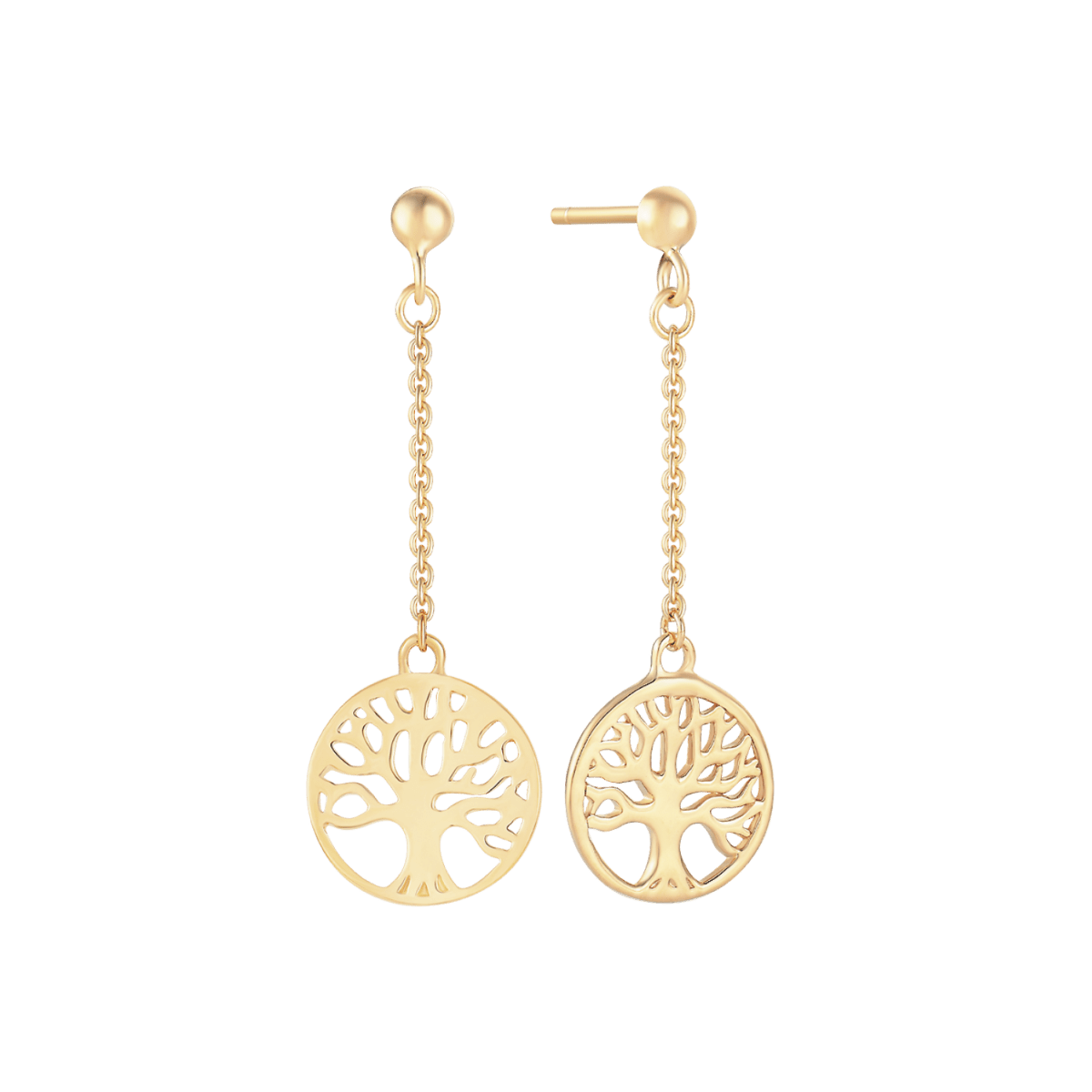 Sølvforgyldt ørehænger F13239167 - Urma.dk