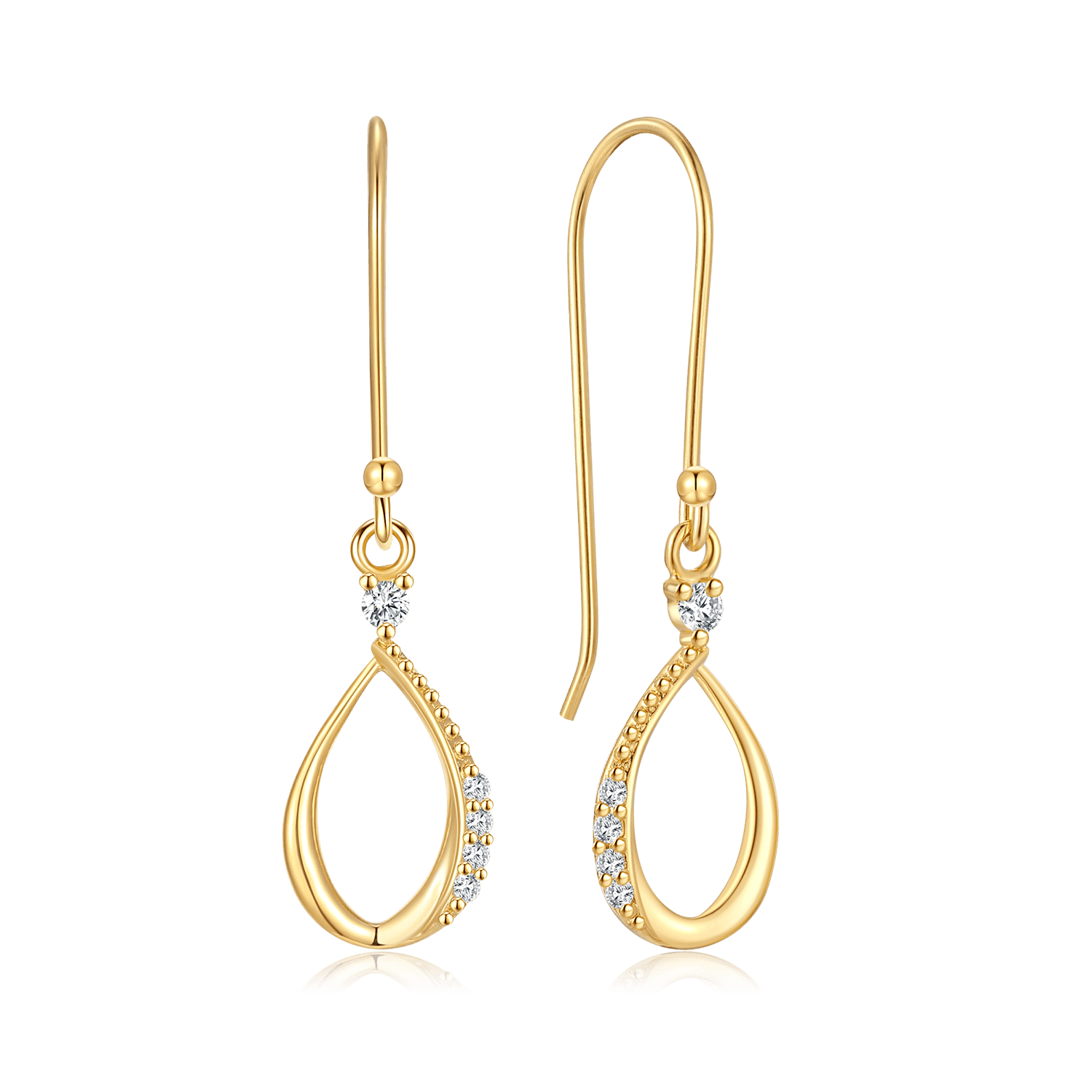 Sølvforgyldt ørehænger F13239193 - Urma.dk