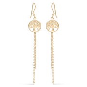 Sølvforgyldt ørehænger F13239903 - Urma.dk