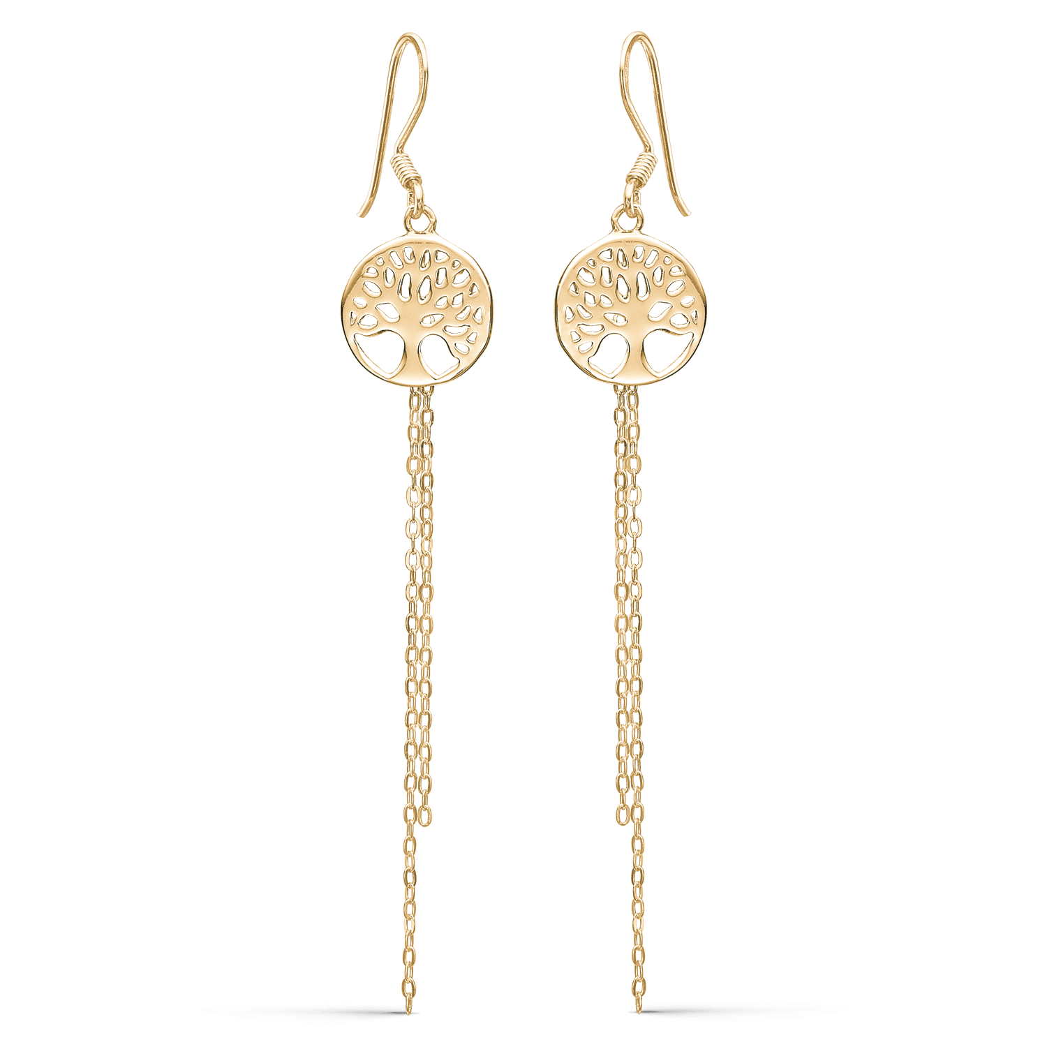 Sølvforgyldt ørehænger F13239903 - Urma.dk