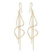 Sølvforgyldt ørehænger F13239964 - Urma.dk