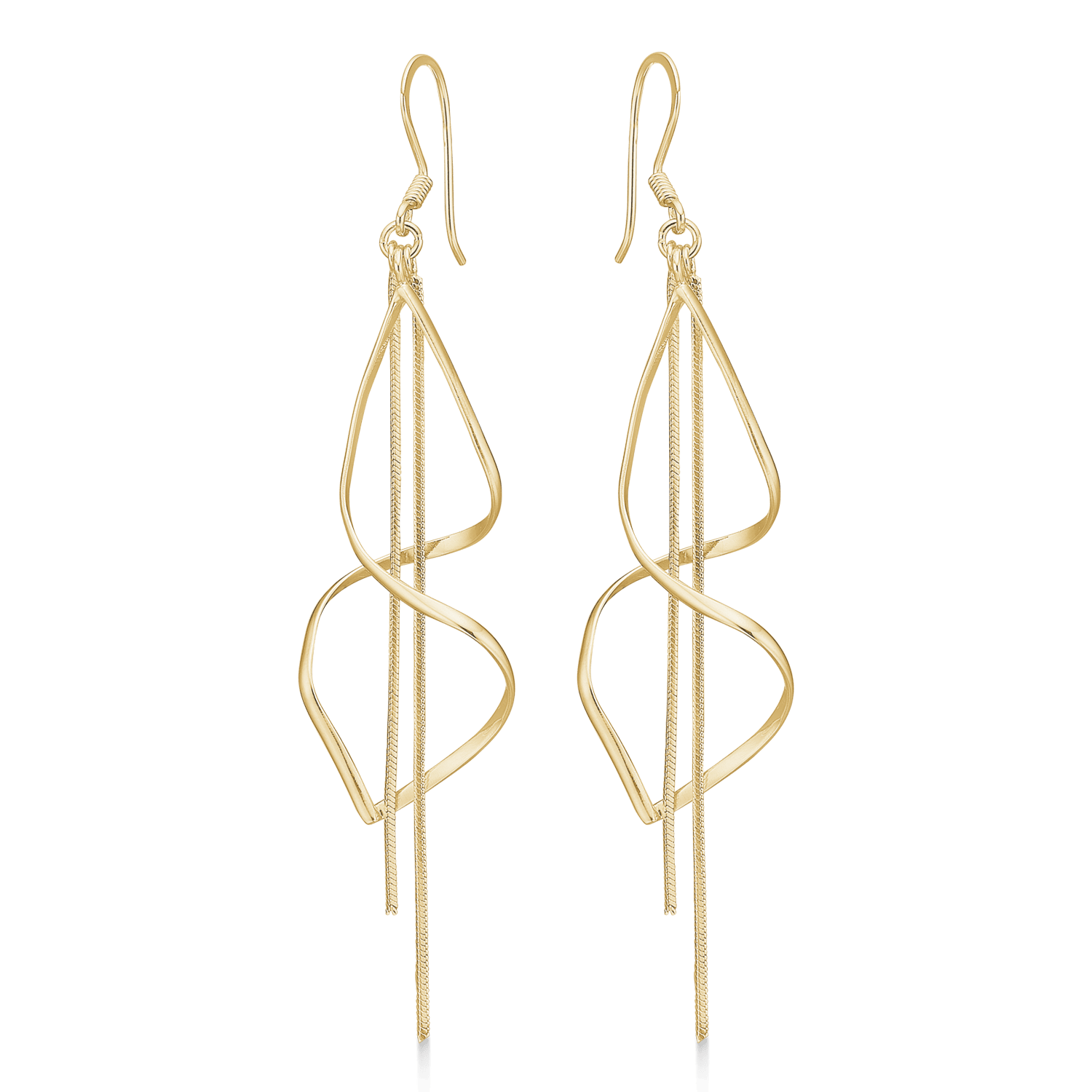 Sølvforgyldt ørehænger F13239964 - Urma.dk