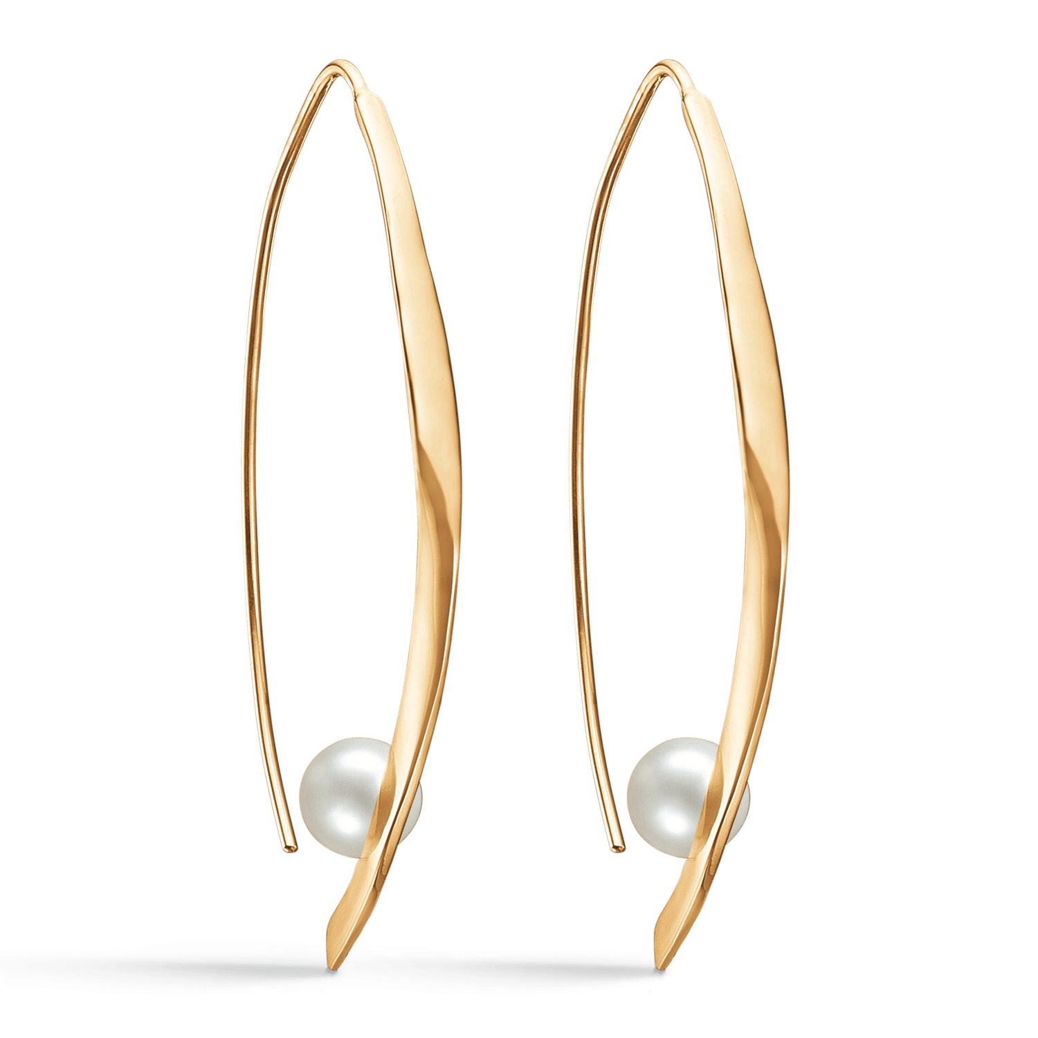 Sølvforgyldt ørehænger F13239973 - Urma.dk