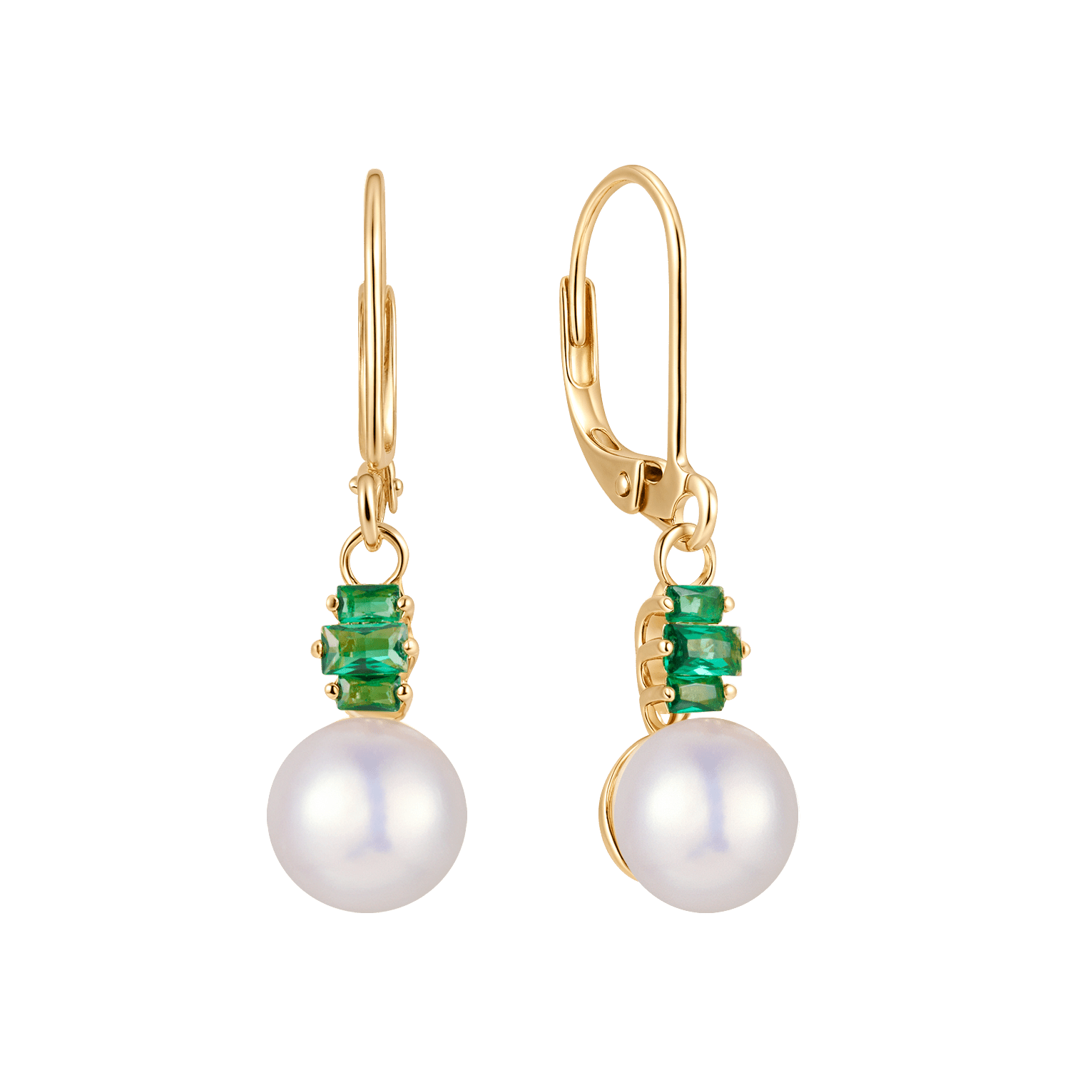 Sølvforgyldt ørehænger F13249320 - Urma.dk