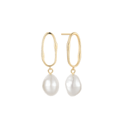 Sølvforgyldt ørehænger F13249903 - Urma.dk