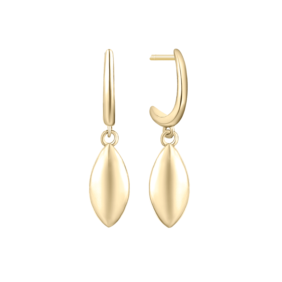 Sølvforgyldt ørehænger F13249913 - Urma.dk