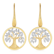 Sølvforgyldt ørehænger F13255011 - Urma.dk