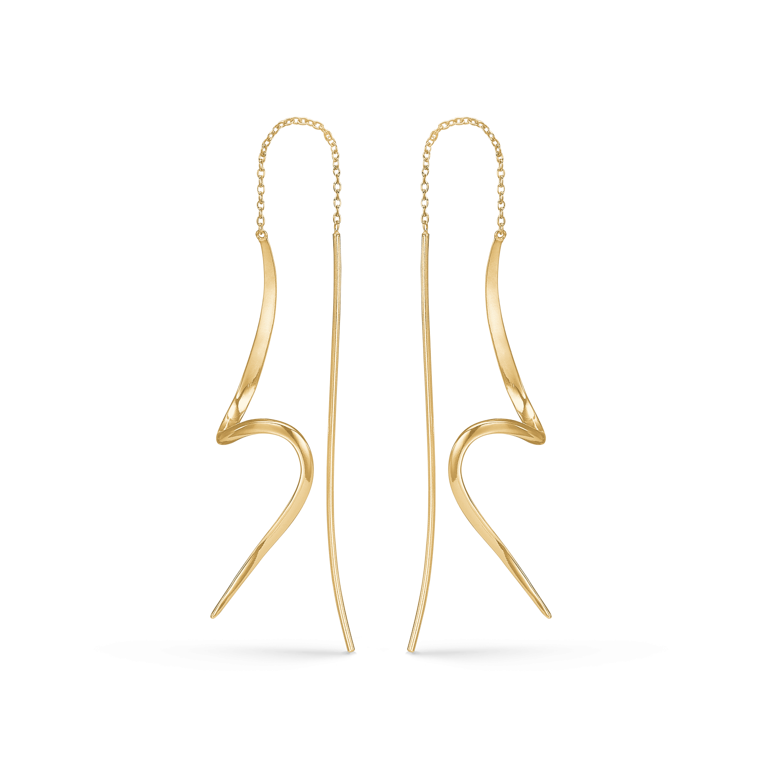 Sølvforgyldt ørehænger F13255991 - Urma.dk