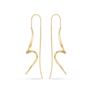 Sølvforgyldt ørehænger F13255991 - Urma.dk