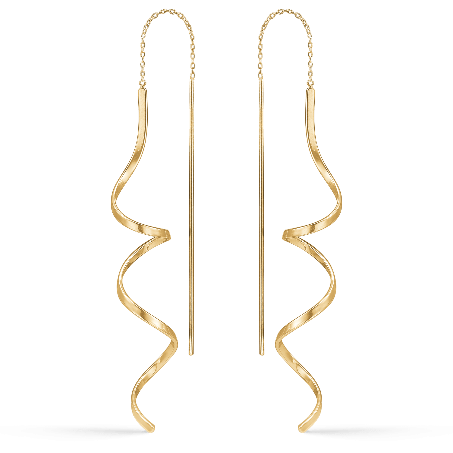 Sølvforgyldt ørehænger F13255992 - Urma.dk