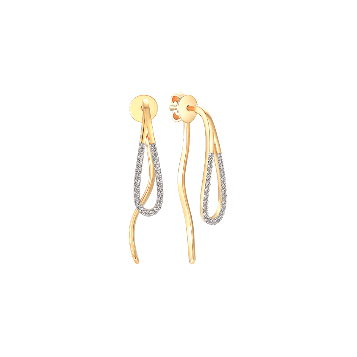 Sølvforgyldt ørehænger F13323993 - Urma.dk