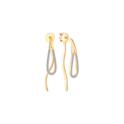 Sølvforgyldt ørehænger F13323993 - Urma.dk