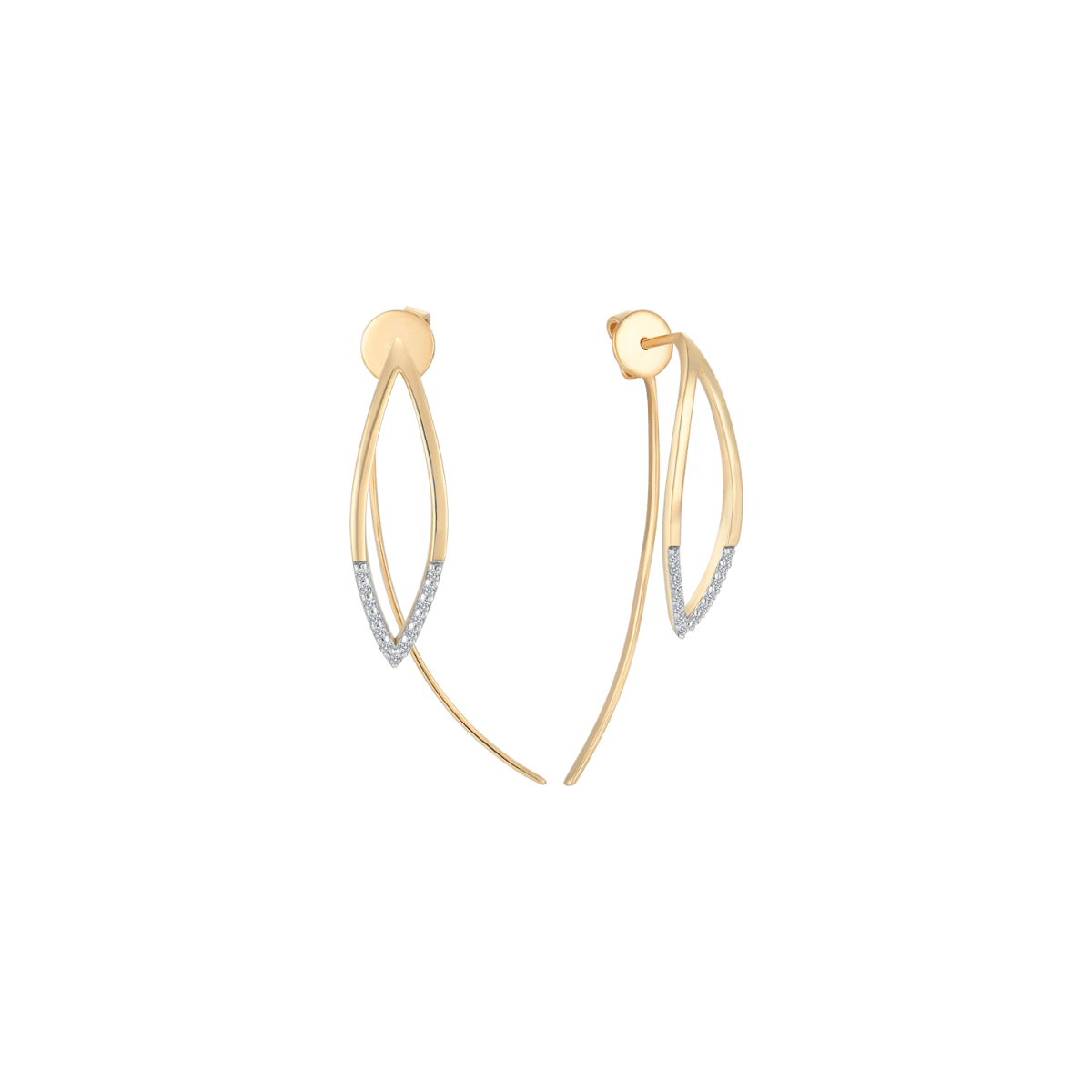 Sølvforgyldt ørehænger F13323995 - Urma.dk