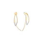 Sølvforgyldt ørehænger F13323995 - Urma.dk