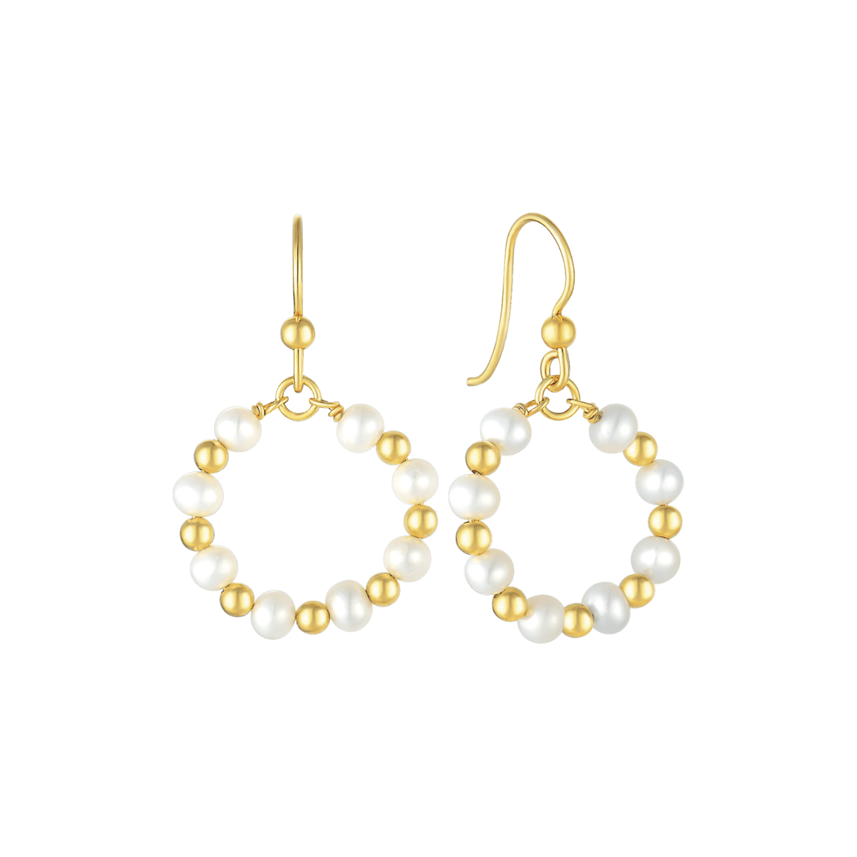 Sølvforgyldt ørehænger F13323999 - Urma.dk