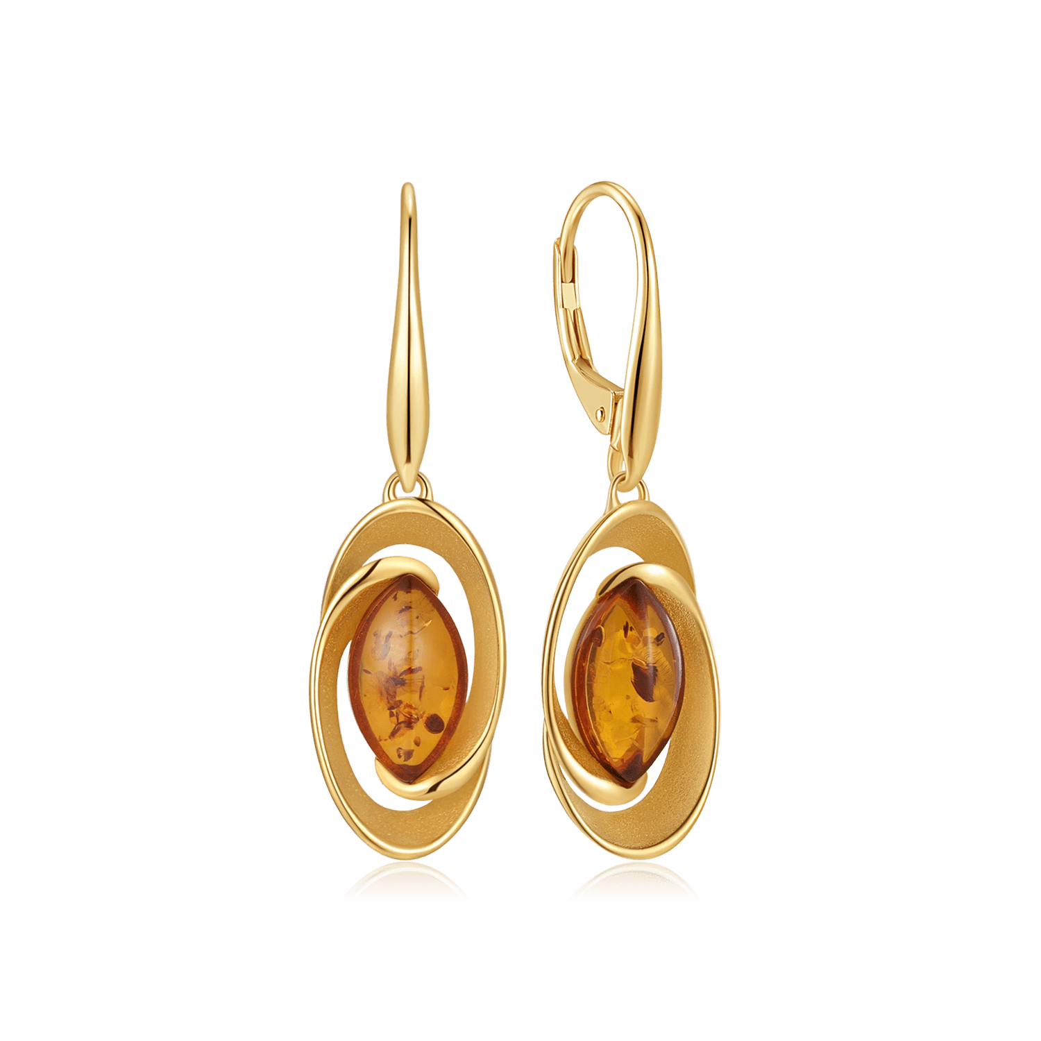 Sølvforgyldt ørehænger F23165159 - Urma.dk