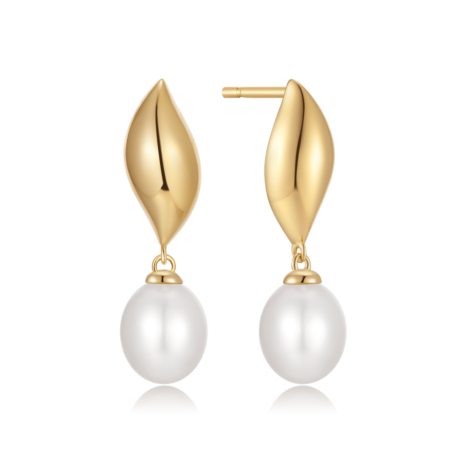 Sølvforgyldt ørestikker F10249302 - Urma.dk