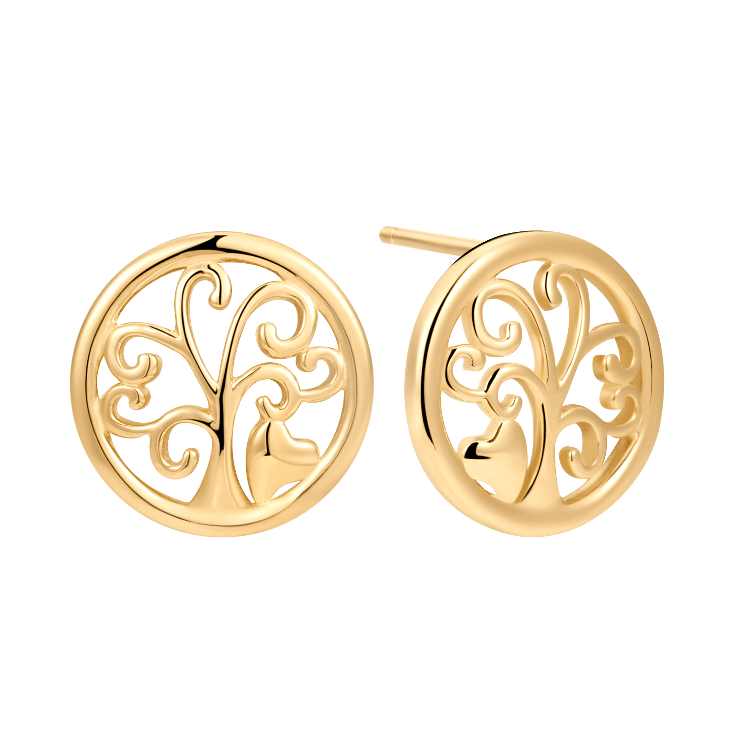 Sølvforgyldt ørestikker F10249314 - Urma.dk