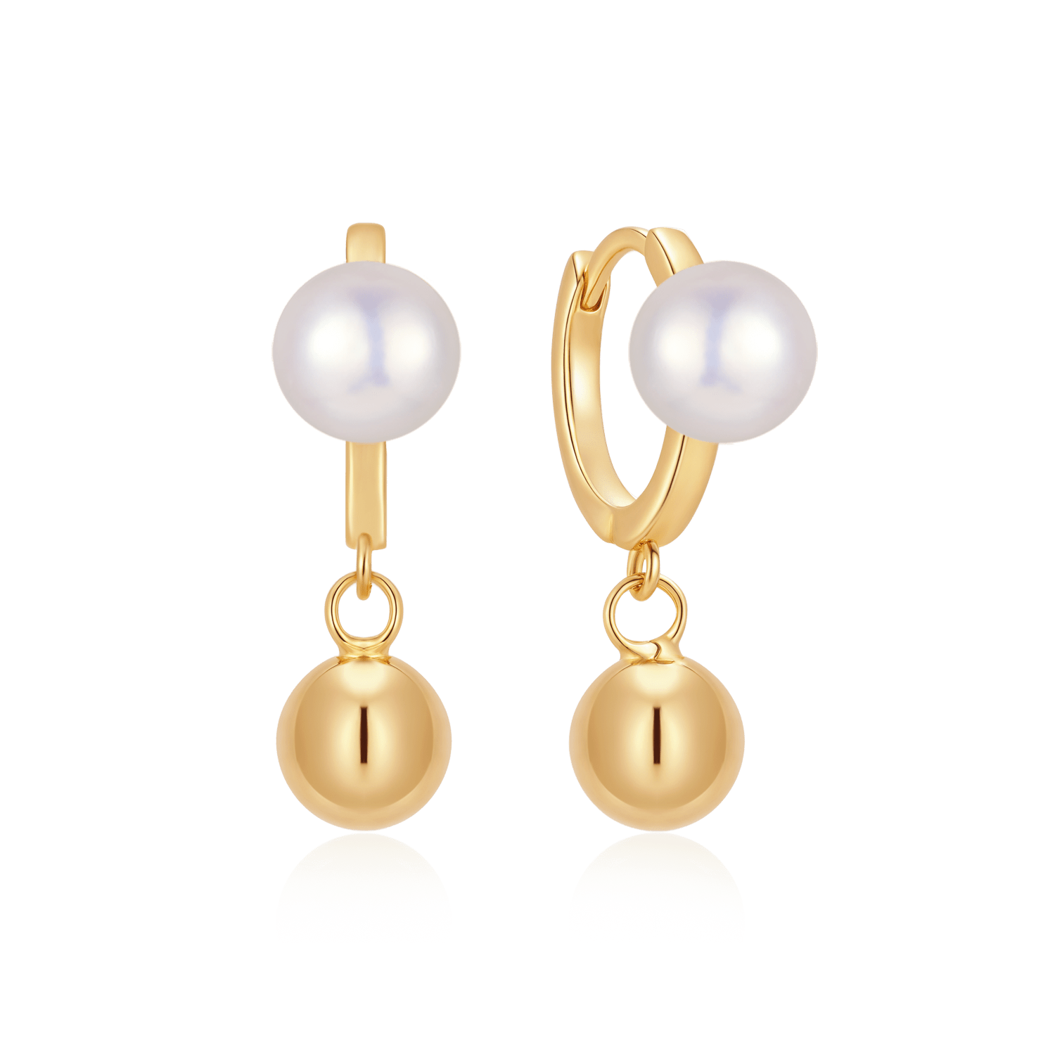 Sølvforgyldt ørestikker F10249755 - Urma.dk