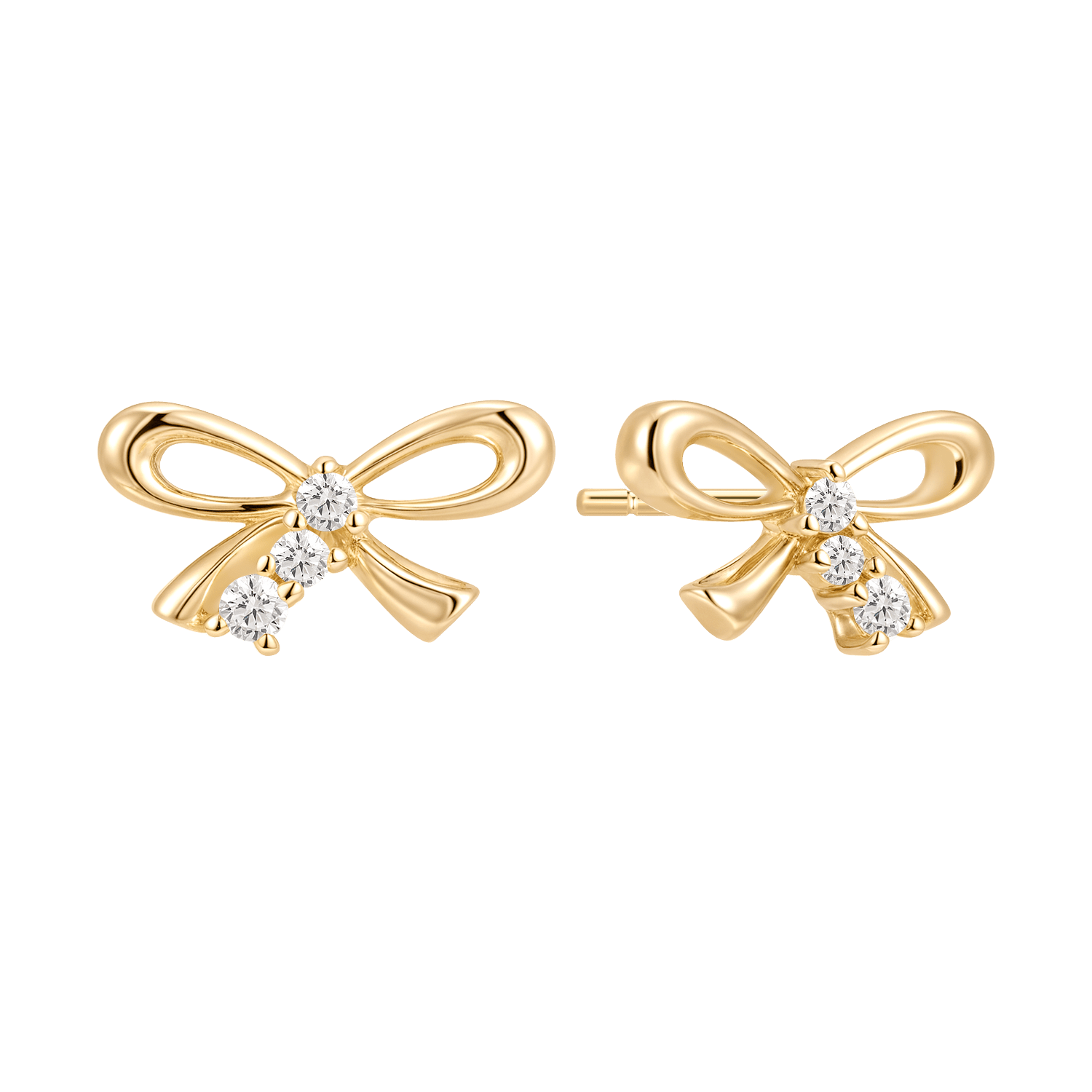 Sølvforgyldt ørestikker F10249778 - Urma.dk