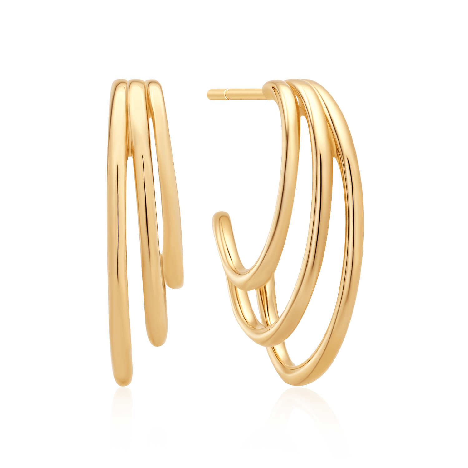 Sølvforgyldt ørestikker F10249800 - Urma.dk