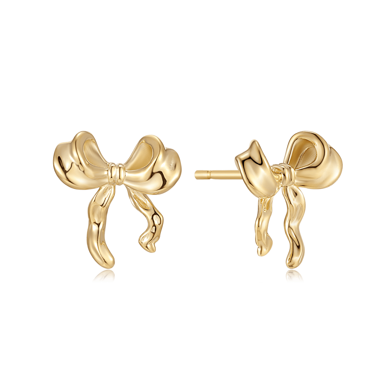 Sølvforgyldt ørestikker F10249834 - Urma.dk