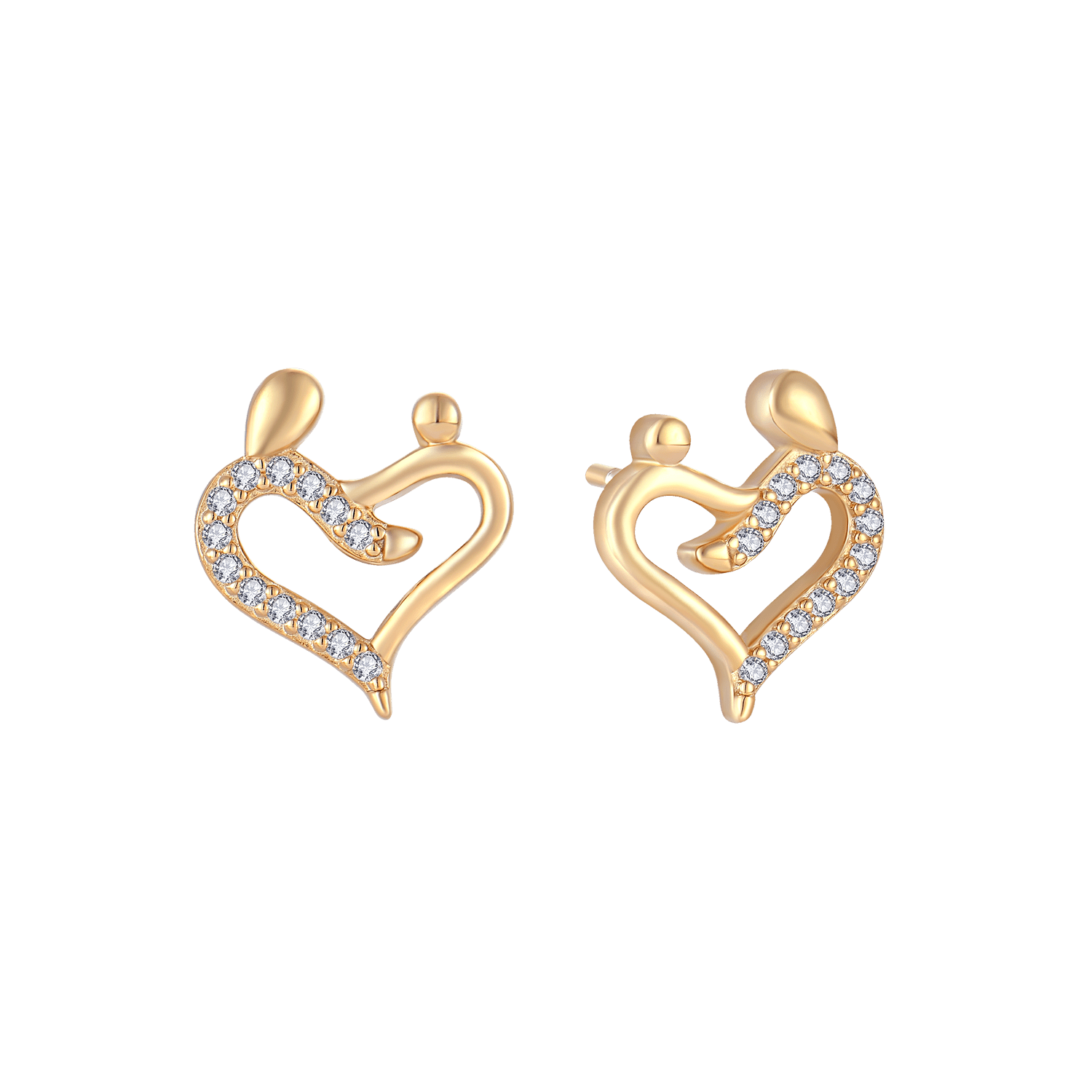 Sølvforgyldt ørestikker F10249843 - Urma.dk