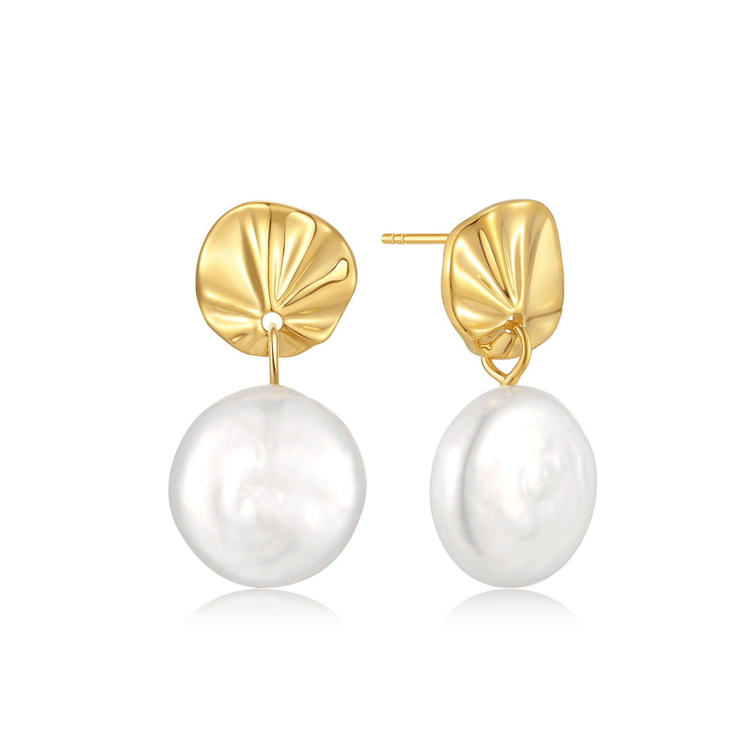 Sølvforgyldt ørestikker F10255974 - Urma.dk